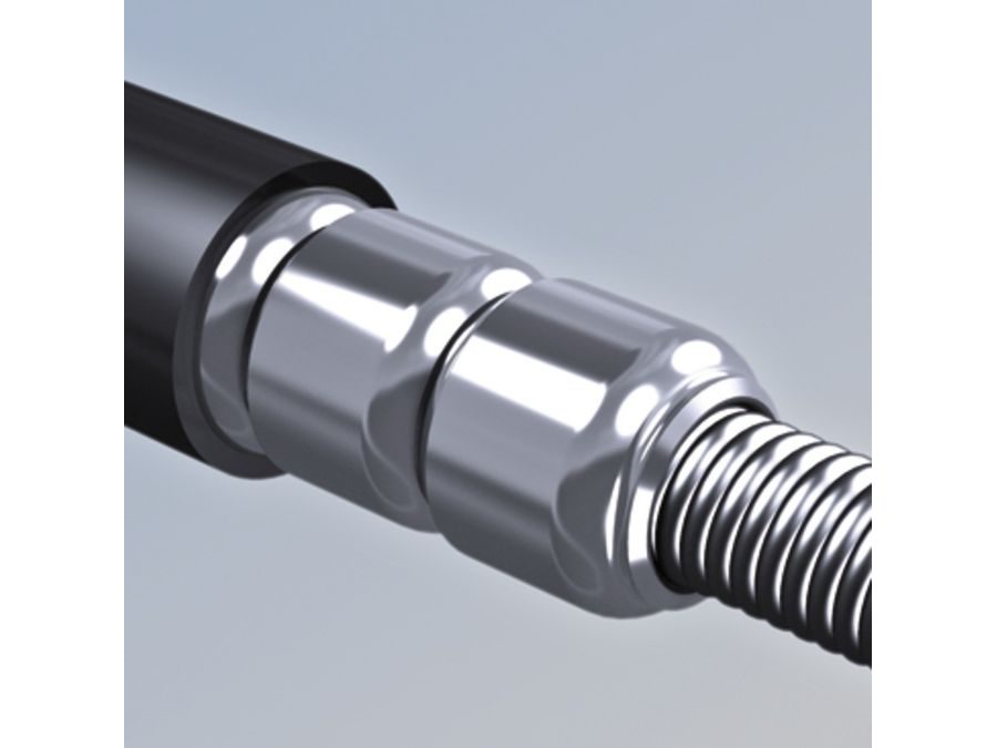 Zámek na klíč Abus 6615K/85/15 black Microflex, černý