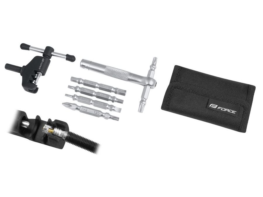 nářadí FORCE sada 12 funkcí s nýtovačem, v pouzdře