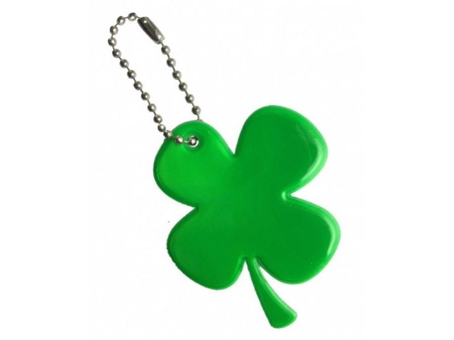 Přívěšek reflexní čtyřlístek s řetízkem