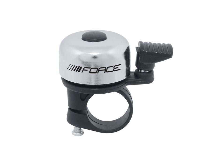 Zvonek FORCE MINI Fe/plast 22,2mm paličkový, stříbrný