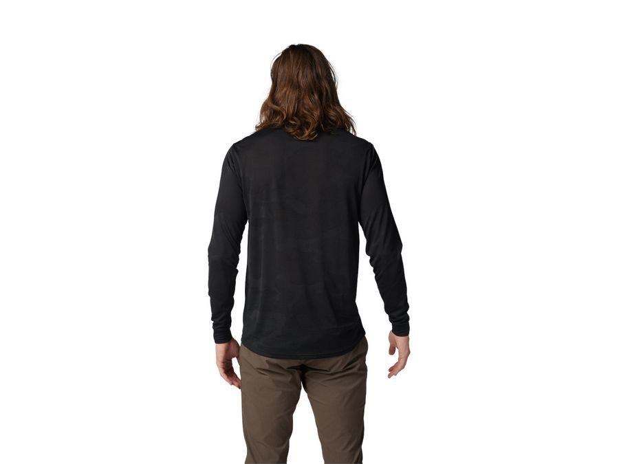 Pánský dres s dlouhým rukávem Fox Ranger Tru Dri Ls Jersey, Black