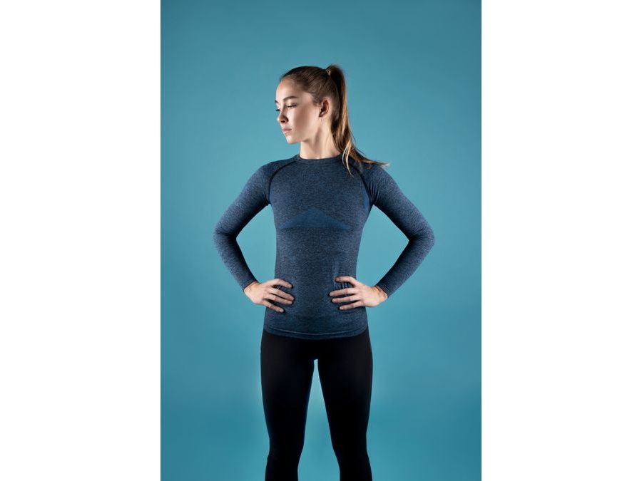 Dámské funkční triko FORCE SOFT LADY dlouhý rukáv, modré