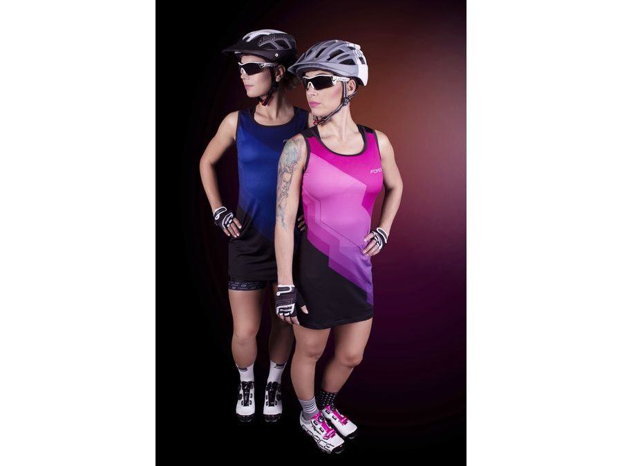 Dámské šaty sportovní FORCE ABBY, modro-černé