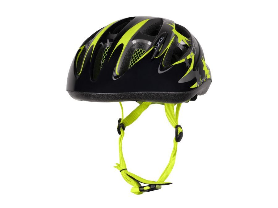 Dětská helma FORCE LARK, černo-fluo