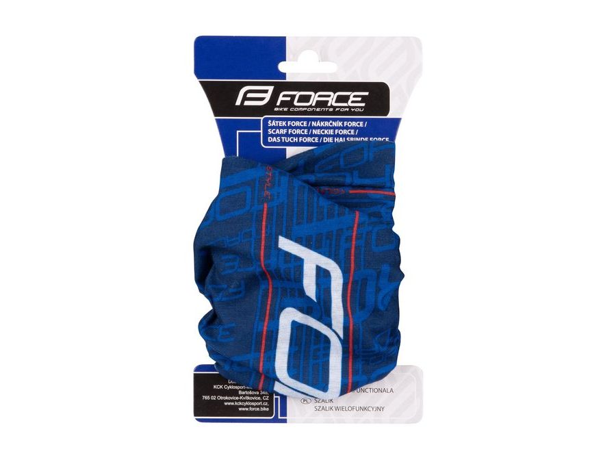 Šátek multifunkční FORCE léto, UNI, modrý