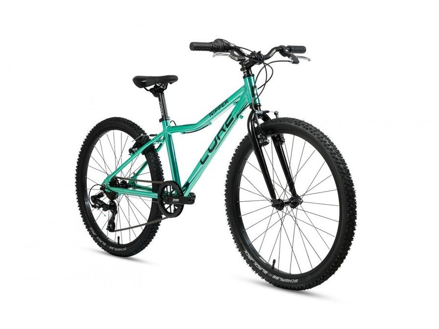 Dětské kolo Core Nipper 24", jednopřevodník, chromovaný zelený 2025