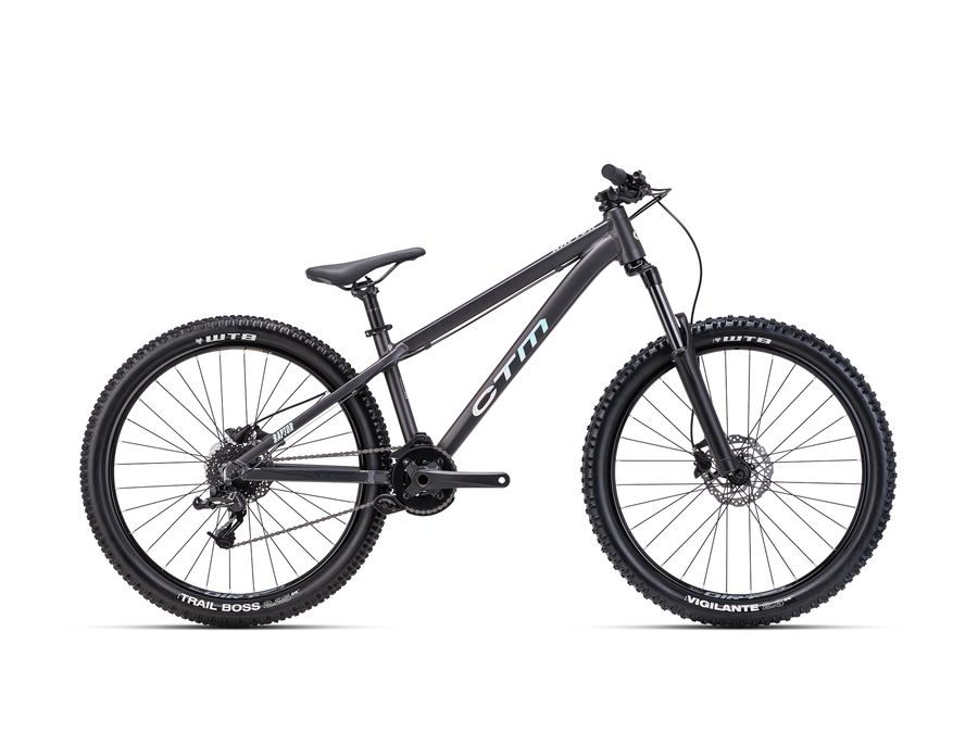 Dirtové kolo CTM RAPTOR - matná metalická čierna 2025