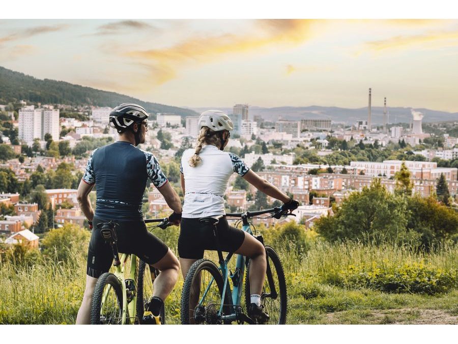 Městská helma FORCE NEO, modro-bílá