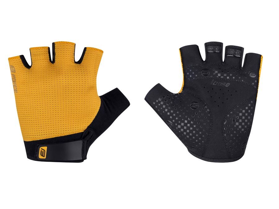 Letní krátkoprsté rukavice FORCE LOOSE, žluté