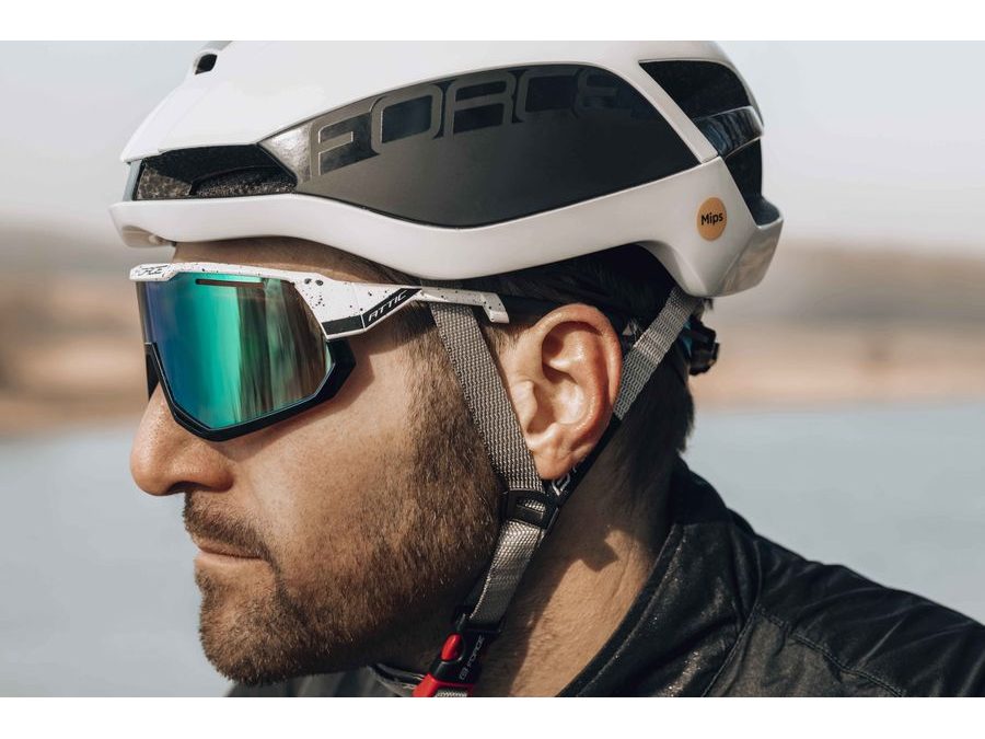 brýle FORCE ATTIC bílo-černé, zelené kontrast.sklo