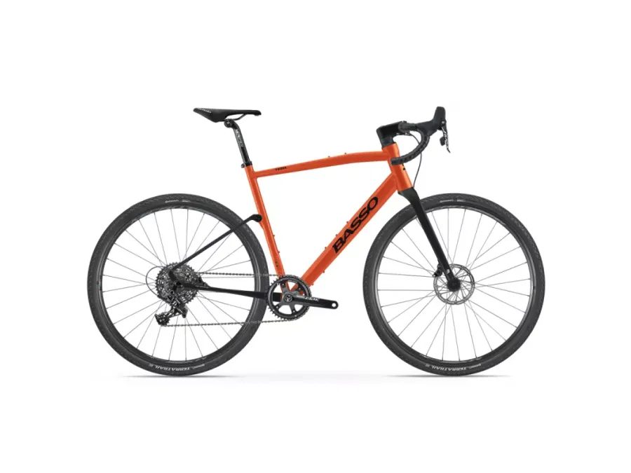 Gravel kolo BASSO Tera, siena tera, Sram Apex, Microtech MX25