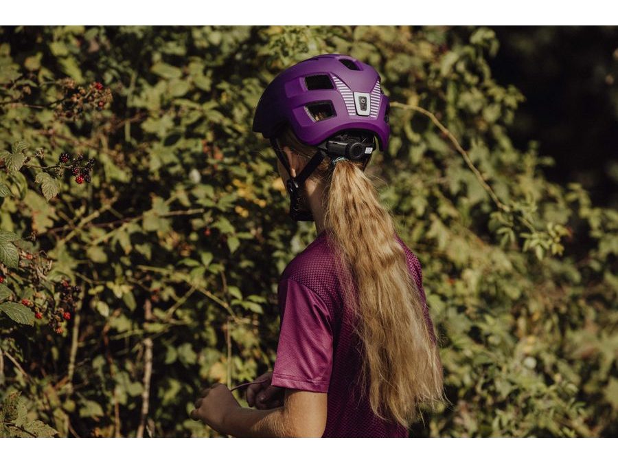 Helma FORCE ZEBU s blikačkou, fialová