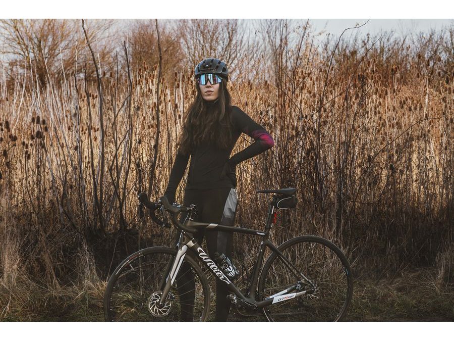 Dámské kalhoty do pasu s vložkou FORCE RIDGE LADY, černo-šedé