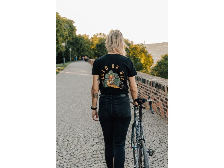 Tričko s krátkým rukávem Kolo je láska Kolo Or Die UNI, černá