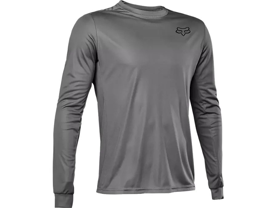 Pánský dres s dlouhým rukávem FOX Ranger Font, šedý