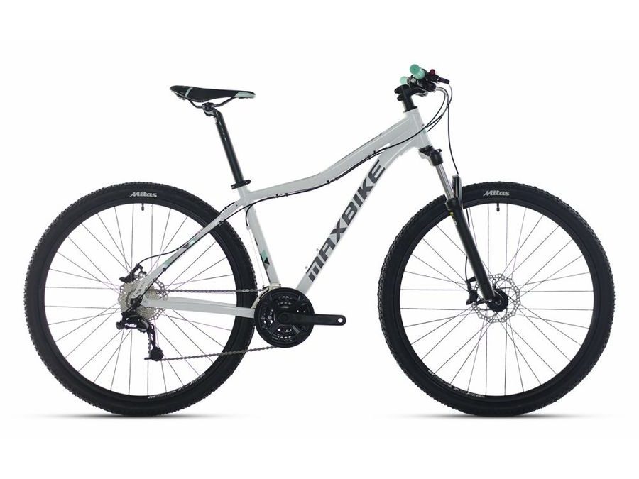 Dámské horské kolo MAXBIKE Toba Lady 27.5" bílá / černá tyrkyz