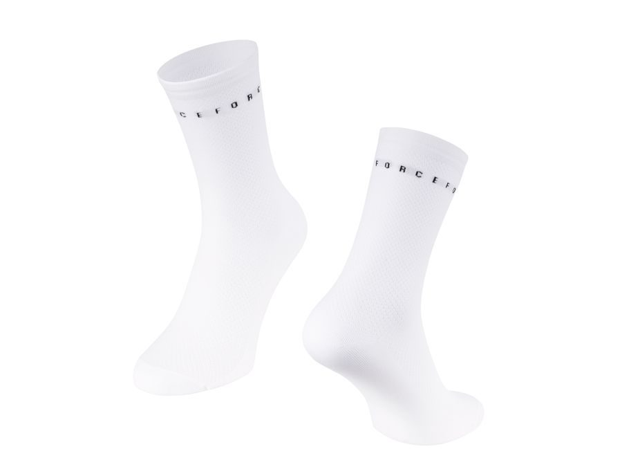 Dlouhé ponožky FORCE SMACK, bílé