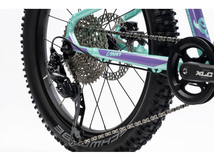 Dětské kolo GHOST Lanao 20 Full Party Mint/Metallic Purple Gloss