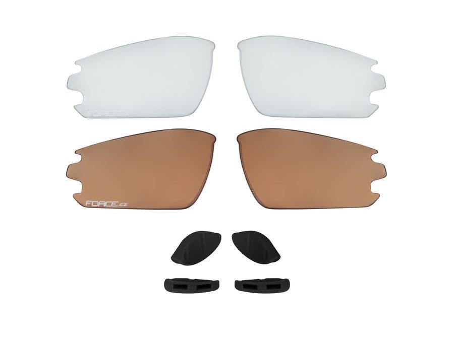 brýle FORCE CALIBRE šedo-žluté, žlutá zrc. skla