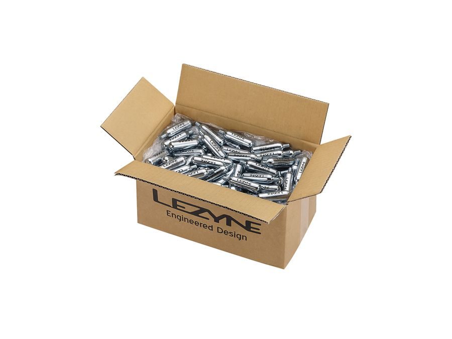CO2 Bombičky LEZYNE 25G CO2 BULK BOX - 180 PCS SILVER