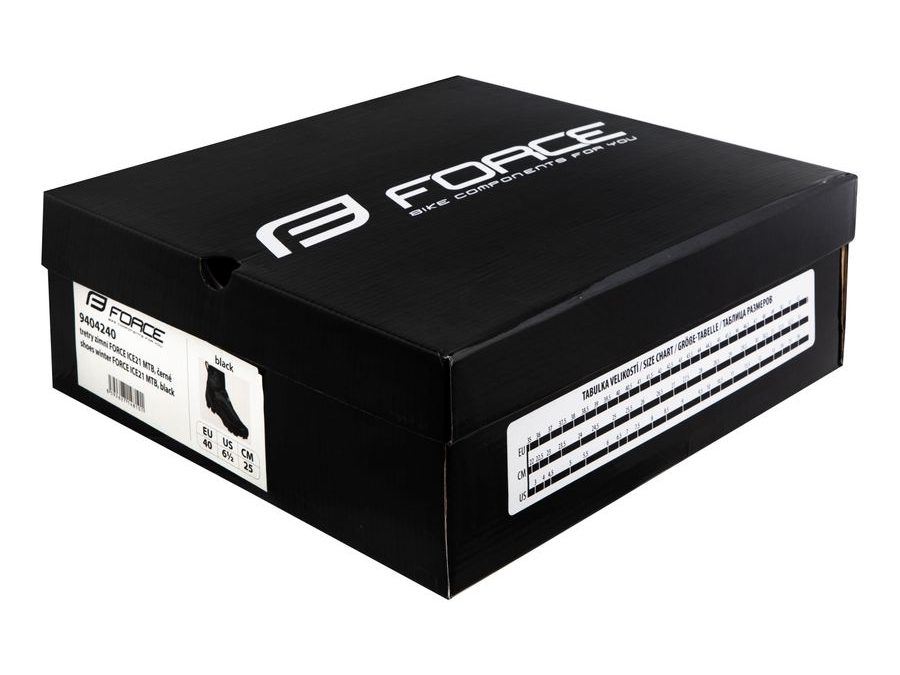 tretry zimní FORCE MTB ICE21, černé