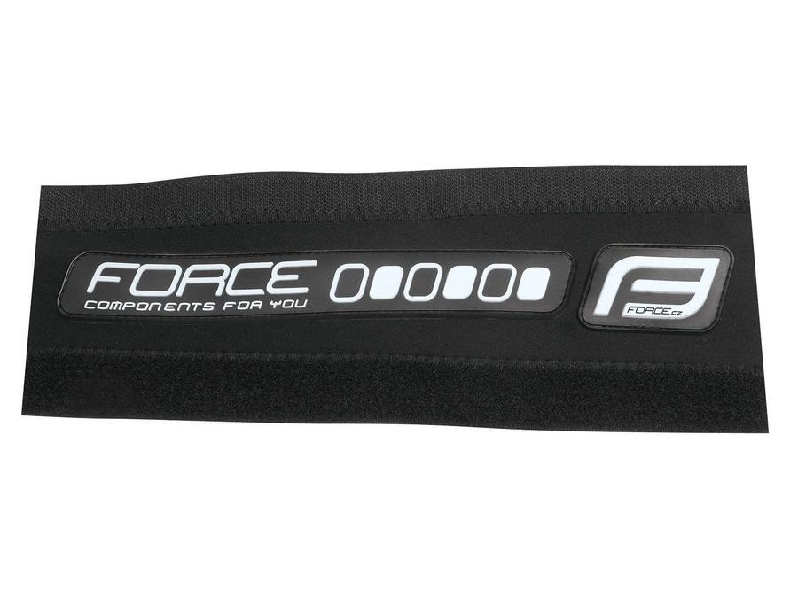 Kryt pod řetěz FORCE RUBBER neoprénový 9,5cm,černý-bílý