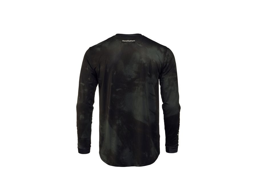 Pánský dres s dlouhým rukávem HORSEFEATHERS Quantum LS, thyme camo
