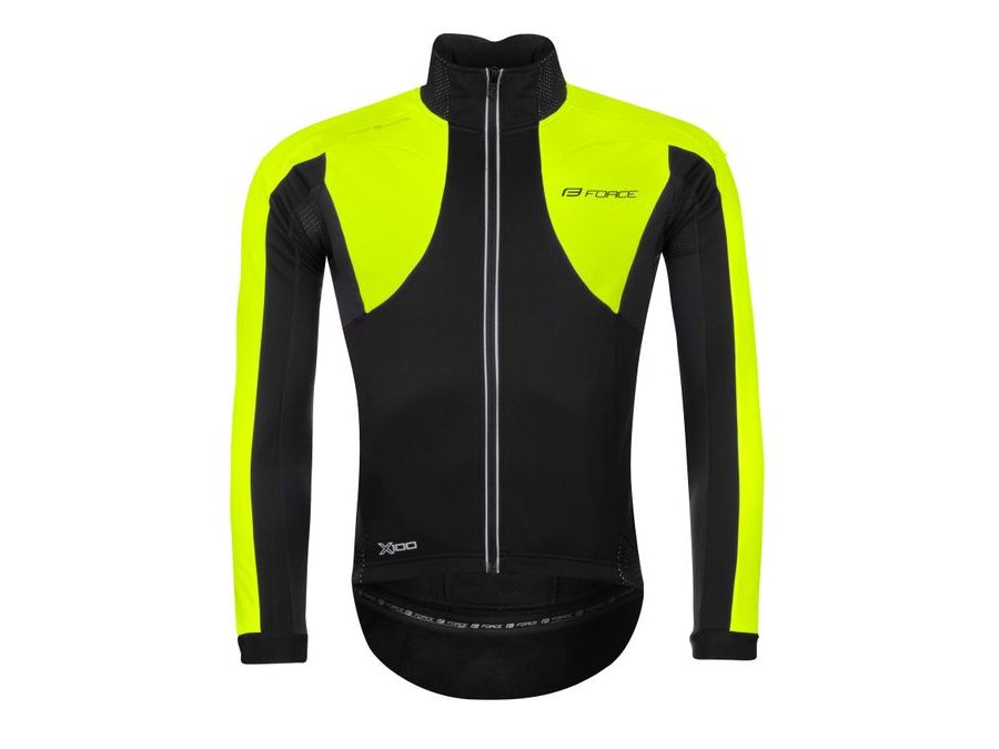 Pánská zimní bunda FORCE X100, černo-fluo