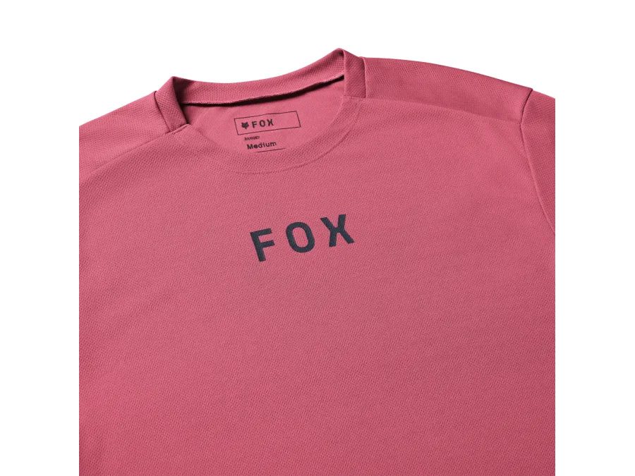 Pánský dres s krátkým rukávem FOX Ranger Wordmark Jersey, berry