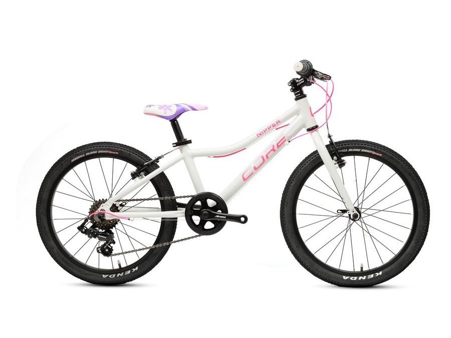 Dětské kolo Core Nipper 20", bílý s reflexní růžovou, 2025, 7.95kg