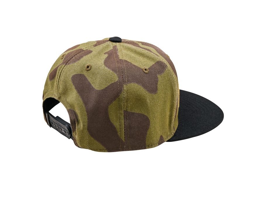 Kšiltovka Troy Lee Designs FLAT BILL SNAPBACK FADE OUT, olive camo