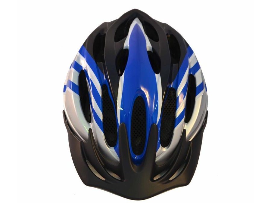 Helma STING ALFO modro-stříbrno-černá