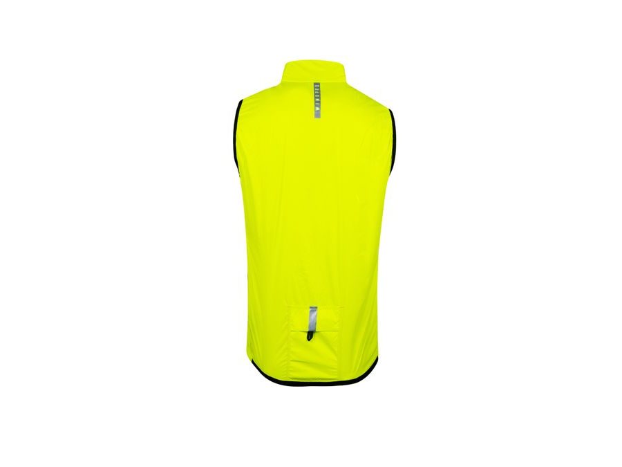 Dětská vesta FORCE WINDPRO KID, plná záda, fluo