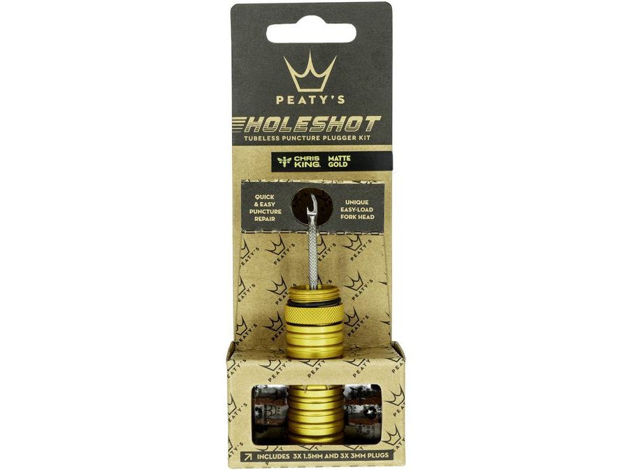 Opravná sada na bezdušové pláště PEATY'S HOLESHOT OPRAVNÁ SADA NA BEZDUŠOVÉ PLÁŠTĚ - GOLD