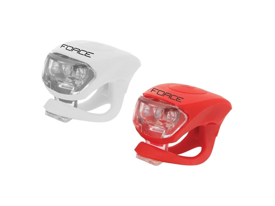 Sada světel Force DOUBLE přední bílá + zadní červená
