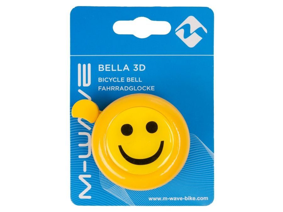 Zvonek M-Wave SMILEY žlutý