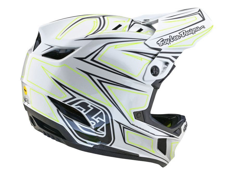 Integrální helma Troy Lee Designs D4 COMPOSITE MIPS PINNED LIGHT GRAY 2024