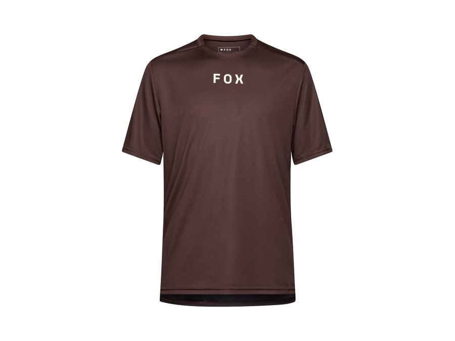 Pánský dres s krátkým rukávem Fox Ranger Ss Jersey Wordmark, Cocoa Brown