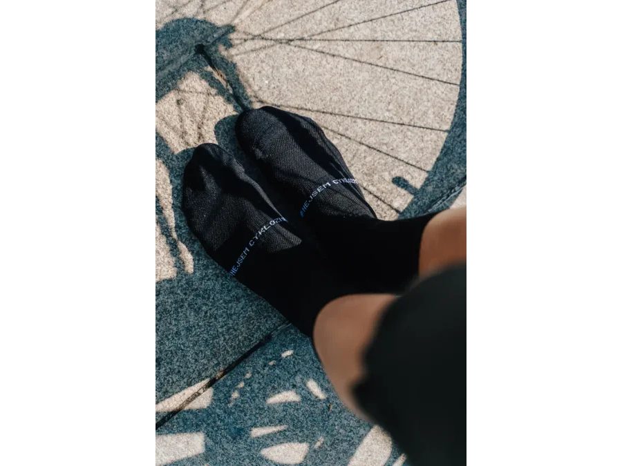 Dlouhé ponožky Kolo je Láska Cyklozmrd vol.3, černé