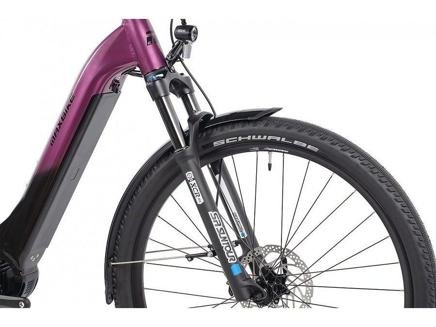 SUW Elektrokolo MAXBIKE FRIDA pearl beet red 2026