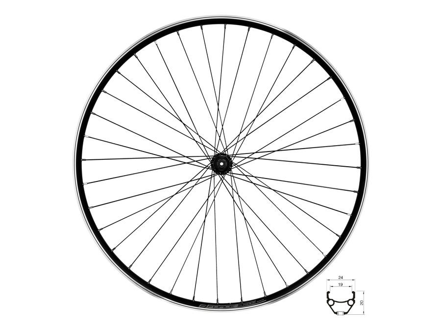 Přední kolo FORCE CLASSIC 622x19 "V" HBTX500 36d