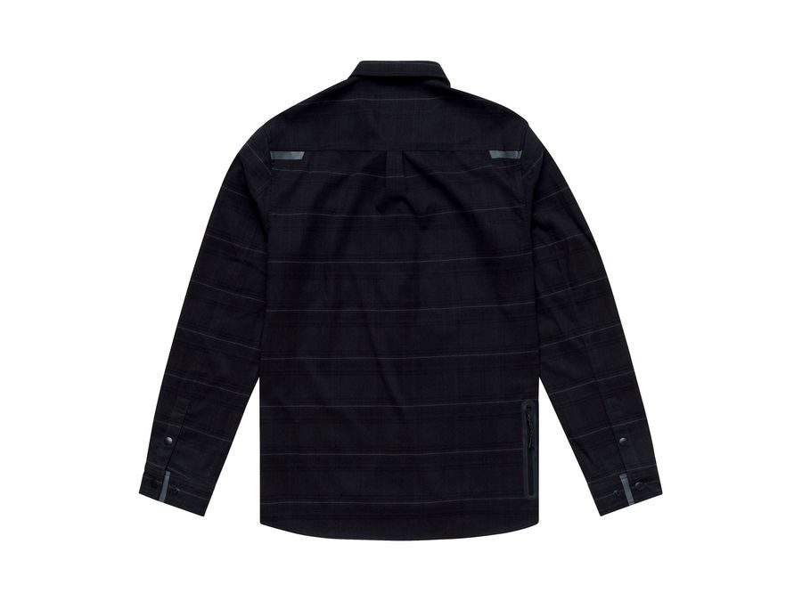 Pánská košile Troy Lee Designs GRIND FLANNEL PLAID CARBON