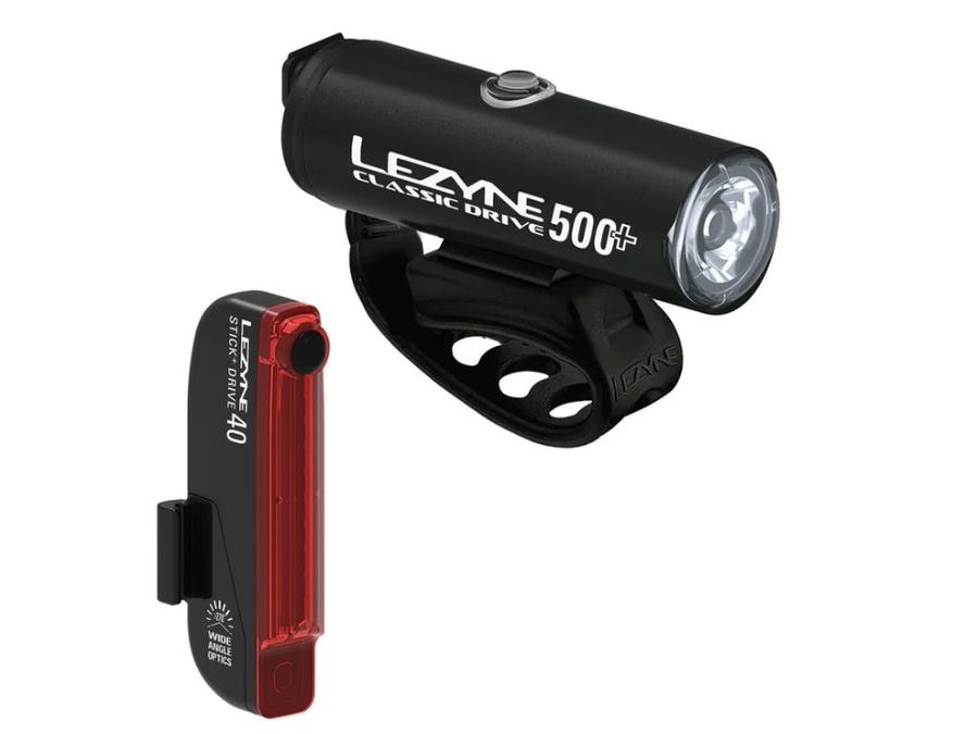 Sada světel LEZYNE LIGHT CLASSIC DRIVE 500+ / STICK+ DRIVE PAIR