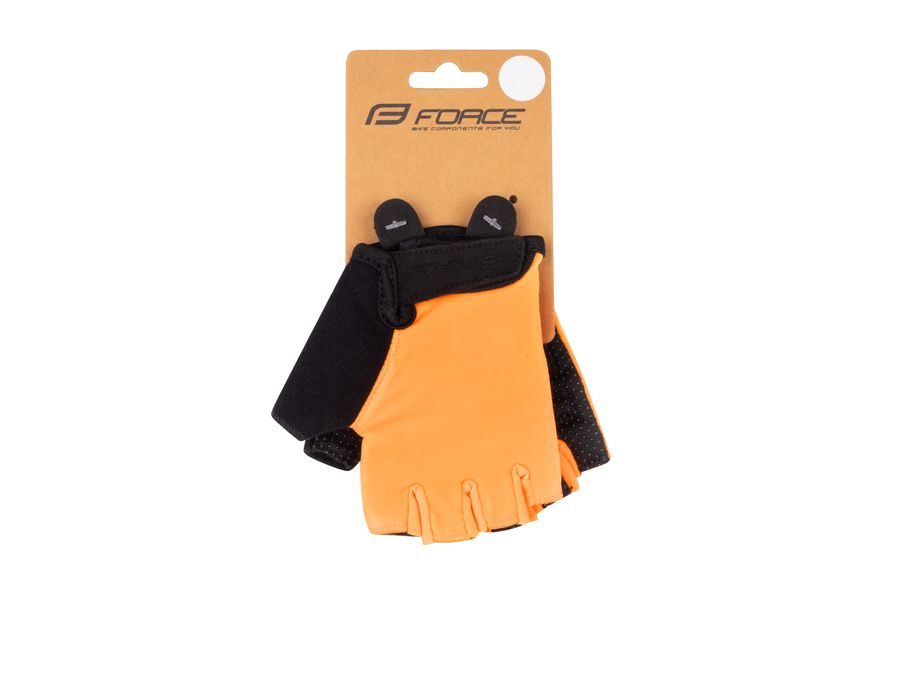 Dětské krátkoprsté rukavice FORCE FUN KID, oranžové