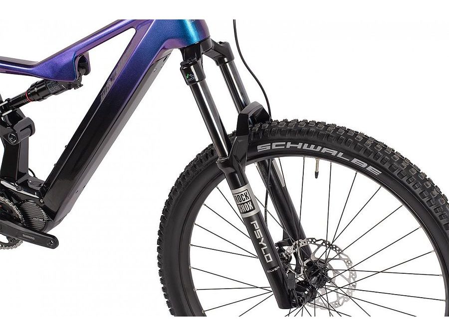 Pánské celoodpružené elektrokolo Maxbike HAKU Di2 radiant violet
