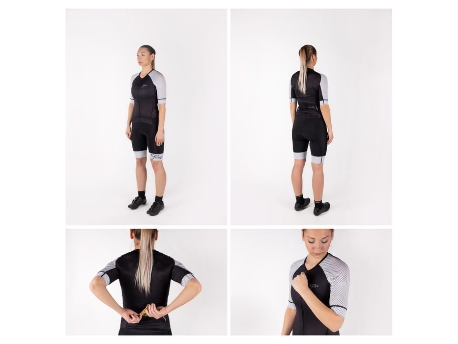 Dámská kombinéza FORCE POINTS LADY, černo-bílá