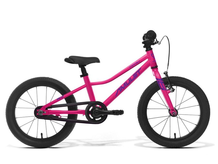 Dětské kolo AMULET 16 Team, raspberry/silver, 2024