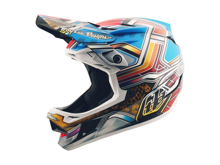 Integrální helma Troy Lee Designs D4 CARBON LOWRIDER BLUE 2025