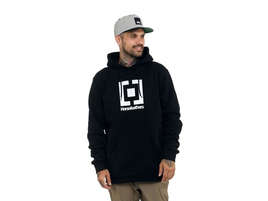 Pánská mikina HORSEFEATHERS Leader, black