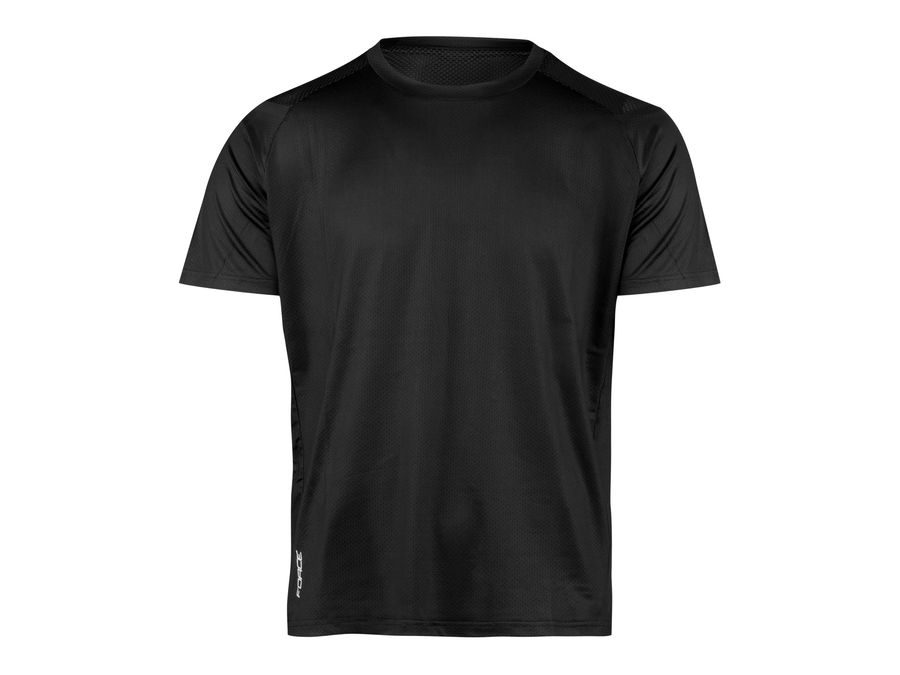 Pánský dres s krátkým rukávem FORCE MTB MOUNT, černý